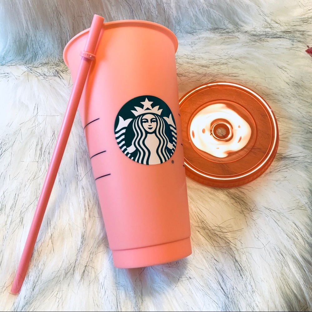 Starbucks pink color changing cup